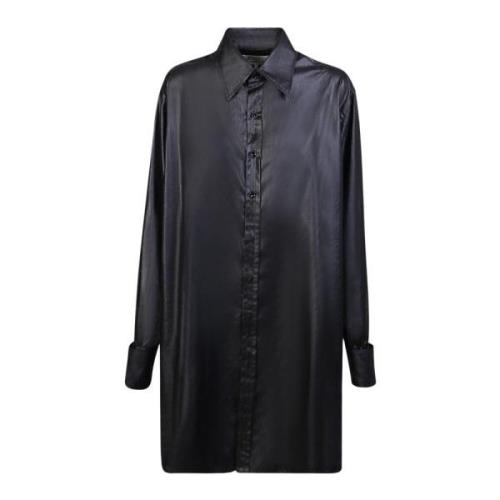 Stijlvolle Oversized Fit Shirt Maison Margiela , Black , Dames