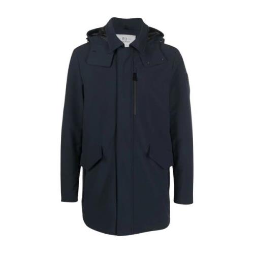 Blauwe Parka Jas voor Heren Woolrich , Blue , Heren