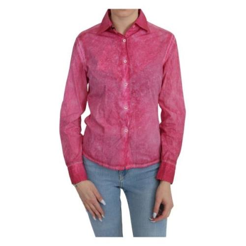 Collared shirt met lange mouwen Ermanno Scervino , Pink , Dames