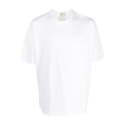 Witte Katoenen Zak T-shirt Ten C , White , Heren