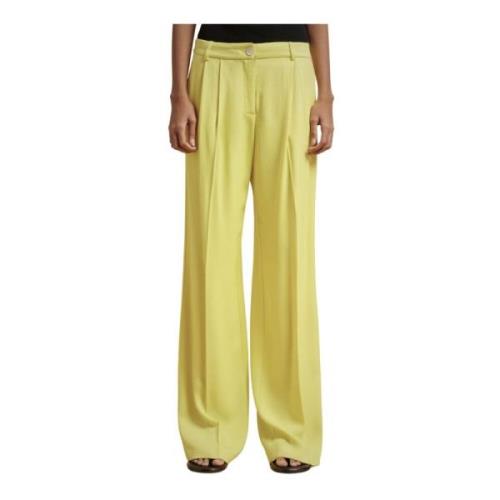 Stijlvolle Drap Broek Liviana Conti , Yellow , Dames