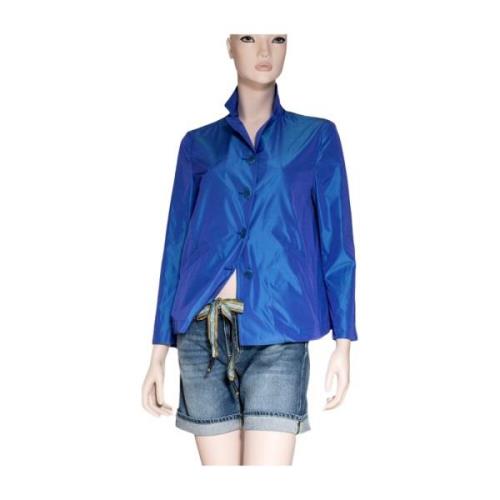 Polyester jasje met reguliere pasvorm en vier knopen Aspesi , Blue , D...