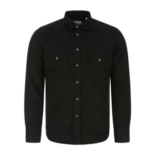 Zwart denim Overhemd PT Torino , Black , Heren