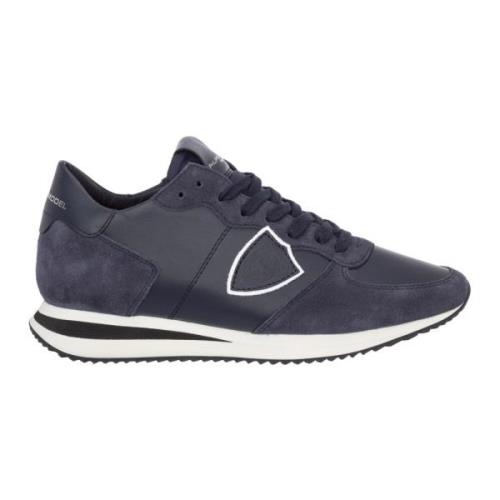 Trendy Leren Veterschoenen Philippe Model , Blue , Dames