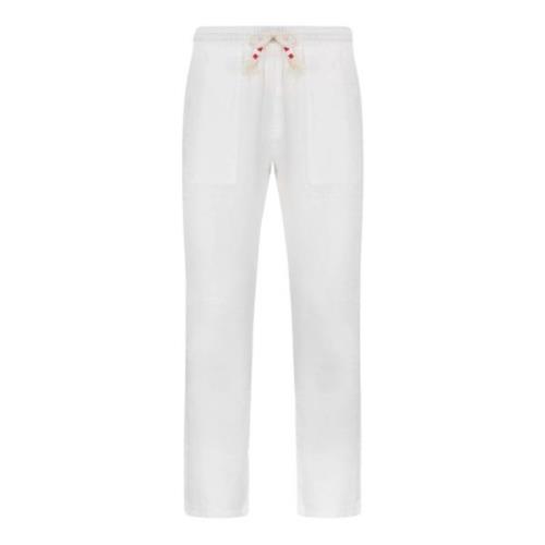 Straight Trousers MC2 Saint Barth , White , Heren
