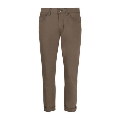 Stijlvolle Slim-Fit Bruine Jeans Dondup , Brown , Heren