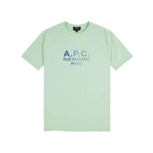 T-shirt A.p.c. , Green , Heren