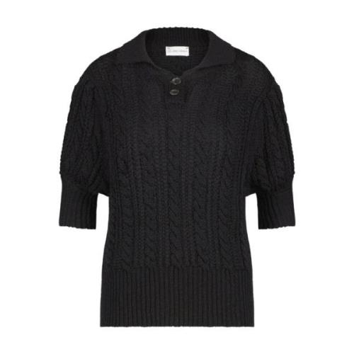 Warm en Comfortabel Wolmix Pullover Jane Lushka , Black , Dames