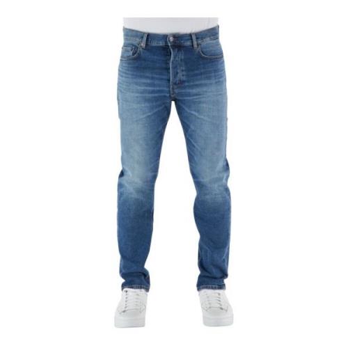 Straight Jeans Haikure , Blue , Heren