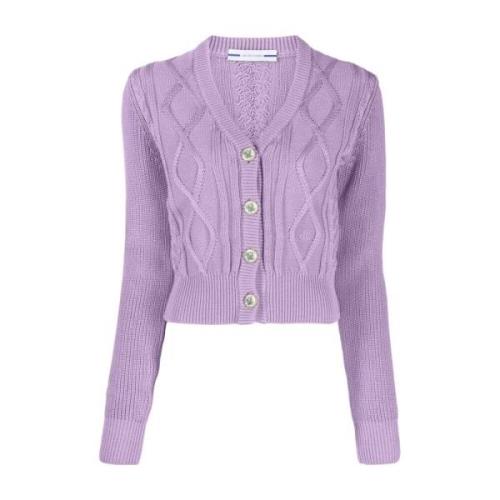 Comfortabele Katoenen Cardigan Jacob Cohën , Purple , Dames