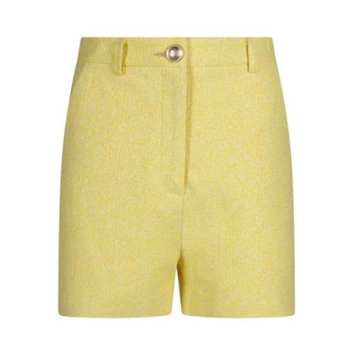 Gele Geribbelde Shorts Radical , Yellow , Dames