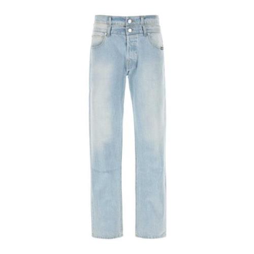 Lichtblauwe denim jeans - Klassieke pasvorm Vtmnts , Blue , Heren
