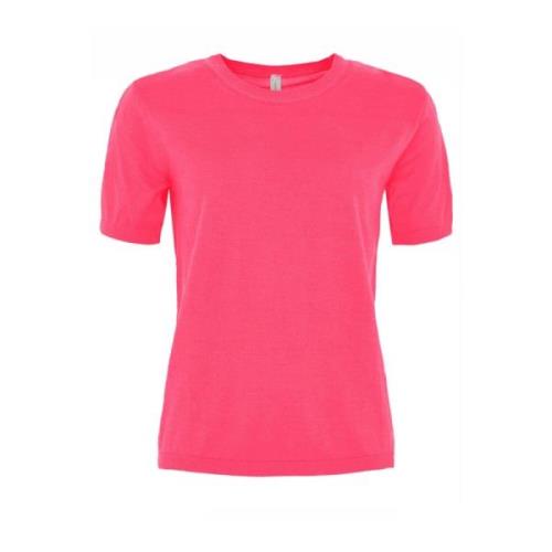 Zachte T-shirt in diverse kleuren Skovhuus , Pink , Dames