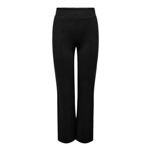 Straight Trousers Only Carmakoma , Black , Dames
