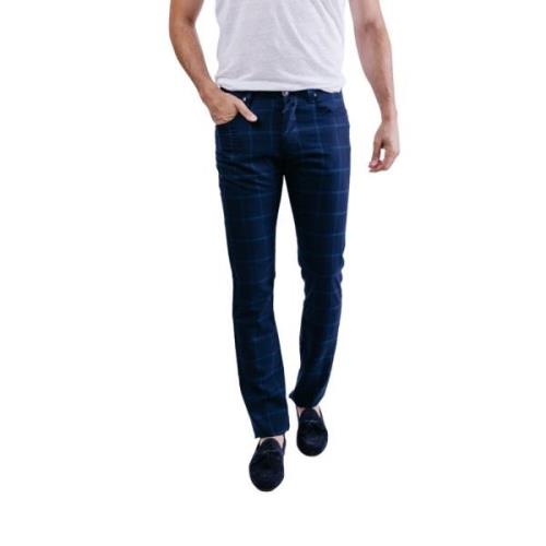 Slim Fit Broek Jacob Cohën , Blue , Heren