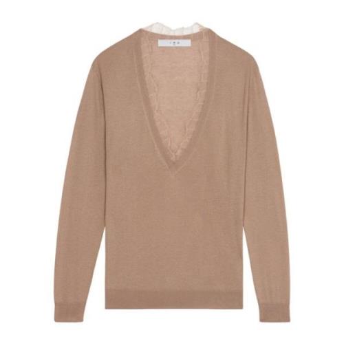 V-neck Knitwear IRO , Beige , Dames