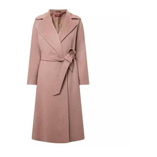 Cashmere Feltro Jas Max Mara Studio , Pink , Dames