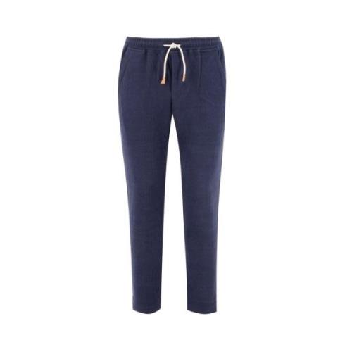 Slim-fit Trousers Eleventy , Blue , Heren