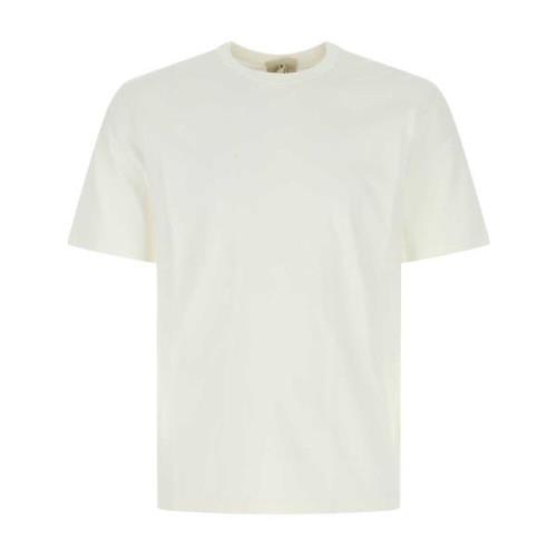 Wit katoenen t-shirt Ten C , White , Heren
