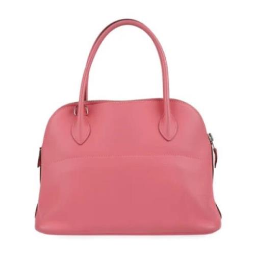 Pre-owned Leather handbags Hermès Vintage , Pink , Dames