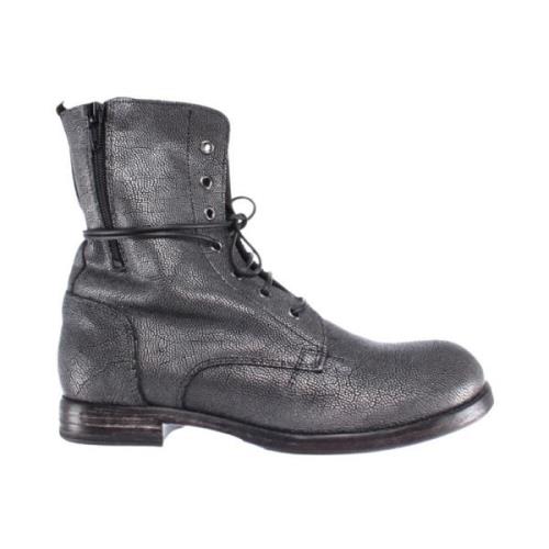 Grijze Leren Schoenen Moma , Gray , Dames