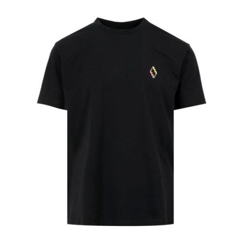 Zwart T-shirt met Grafische Print en Logo Marcelo Burlon , Black , Her...