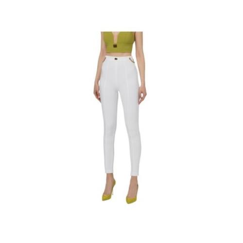 Slim-fit Trousers Elisabetta Franchi , White , Dames