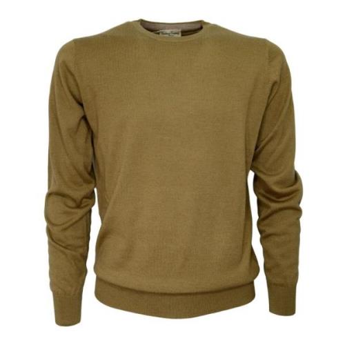 Beige Crew Neck Sweater 1535 Cashmere Company , Yellow , Heren