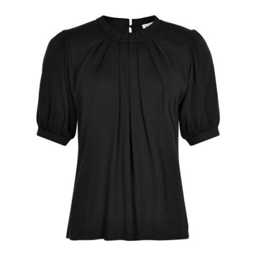 Blouse IN Front , Black , Dames