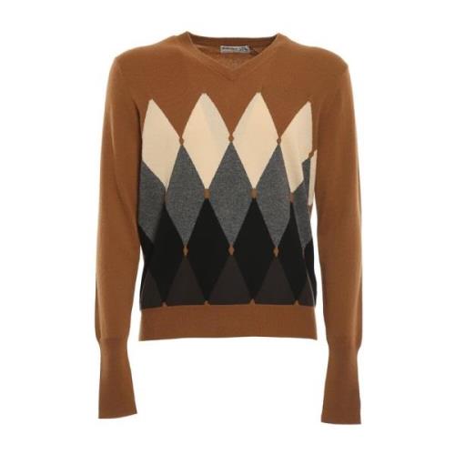 Cashmere tegen nekpullover Ballantyne , Brown , Heren