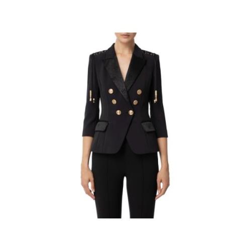 Stijlvolle Jas Elisabetta Franchi , Black , Dames