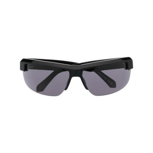 Zwarte zonnebril met originele koffer Off White , Black , Unisex