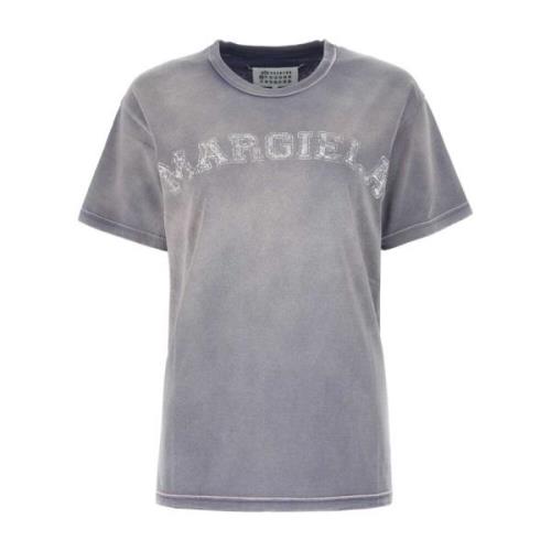 Klassiek Dames T-Shirt - Hoogwaardige Stof Maison Margiela , Gray , Da...