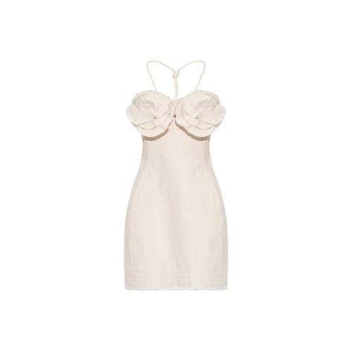 Mini jurk met artisjok Jacquemus , Beige , Dames