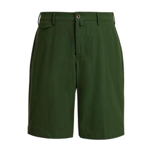 Groene Chino Bermuda Shorts PT Torino , Green , Heren