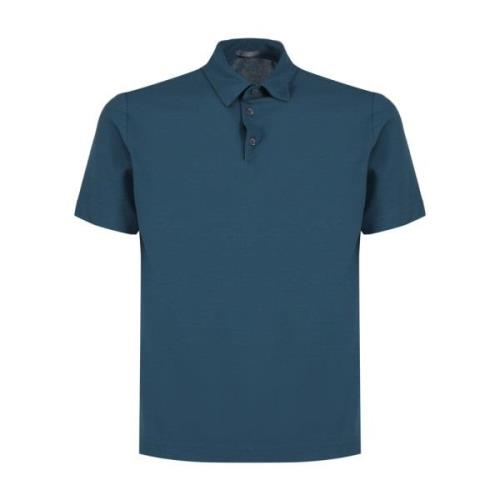 Polo Shirt Zanone , Blue , Heren