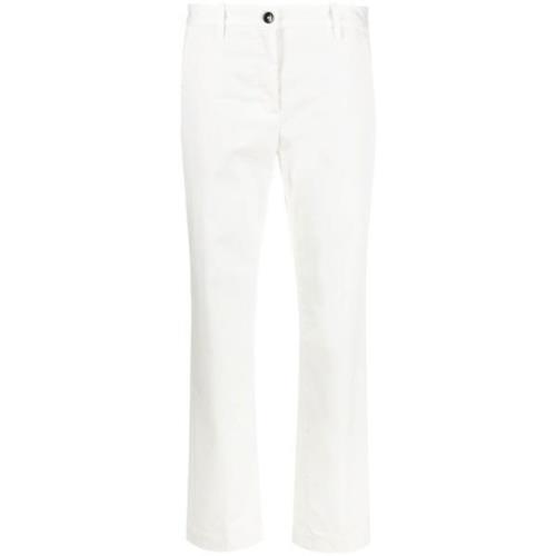 Witte Skinny Jeans Rechte Pijp Stijl Nine In The Morning , White , Dam...