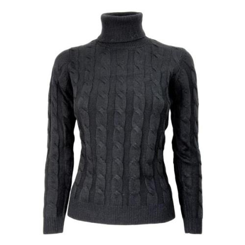 Sweatshirt Cashmere Company , Black , Dames