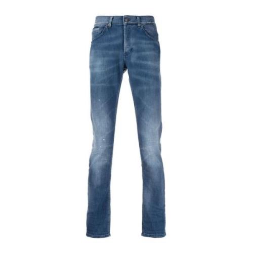 Moderne Slim-Cut Leg Jeans Dondup , Blue , Heren