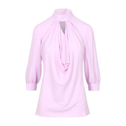 Zijden Strik Shirt N21 , Purple , Dames