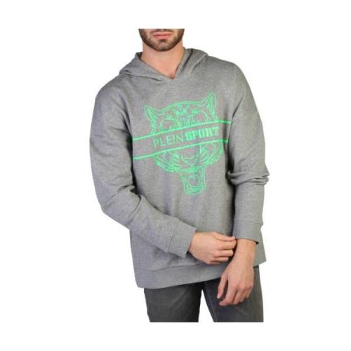 Hoodie - Fips218 Plein Sport , Gray , Heren