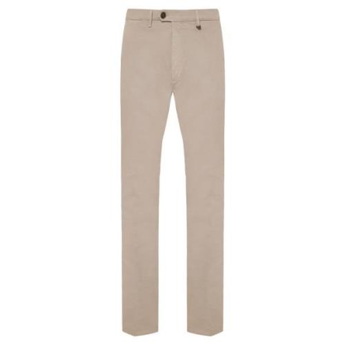 Slim-fit Trousers Canali , Beige , Heren