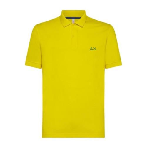 Polo Shirt, Lichtgeel Sun68 , Yellow , Heren