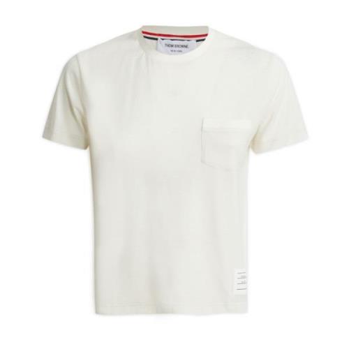T-Shirts Thom Browne , White , Dames