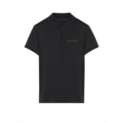 Zwarte Polo T-shirt voor Heren - Stijlvol en Comfortabel RRD , Black ,...