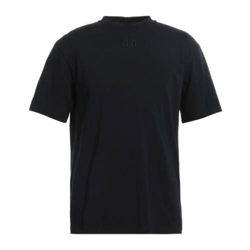 Zwart Vlam Print T-Shirt 44 Label Group , Black , Heren
