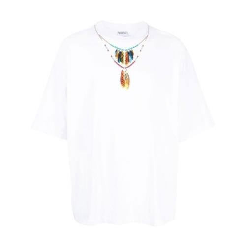 Veren Ketting Tee Marcelo Burlon , White , Heren