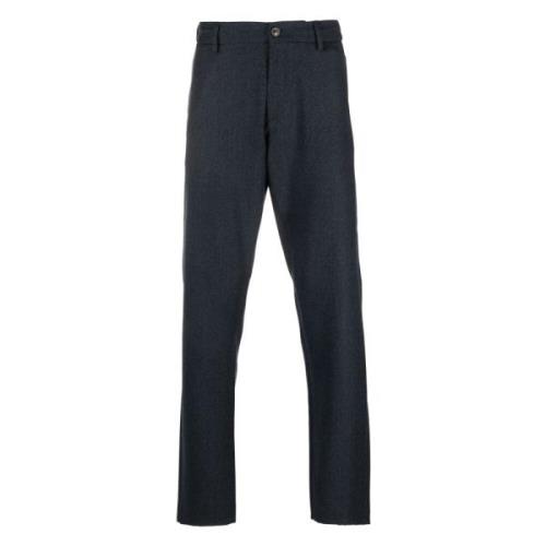 Flanellen wollen broek, Drop 6 Canali , Blue , Heren