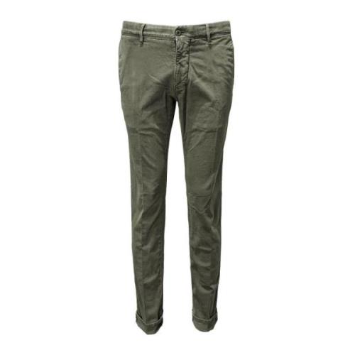 Pantalón elastische broek Incotex , Green , Heren