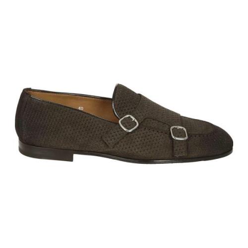 Bruine Suède Loafers voor Heren Doucal's , Brown , Heren